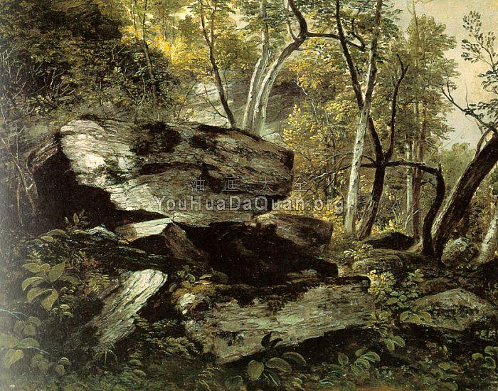 Study from Nature: Rocks and Trees - 艾斯·布朗·杜兰德